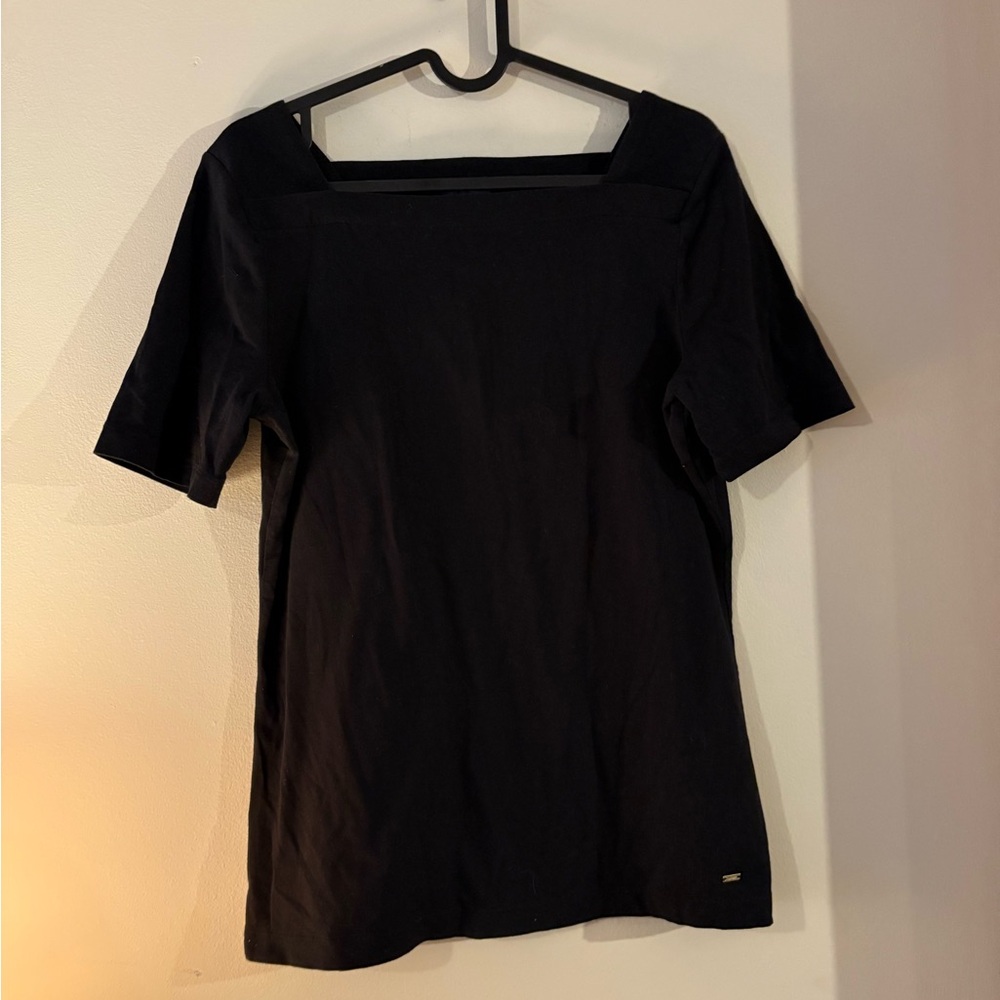Tommy Hilfiger Black Short Sleeve Top Medium